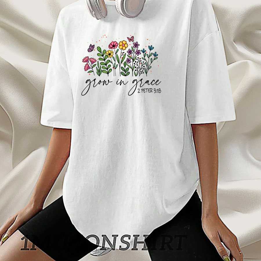 Grow In Grace T-Shirt 2 Peter 3:18 Inspirational Christian Tee